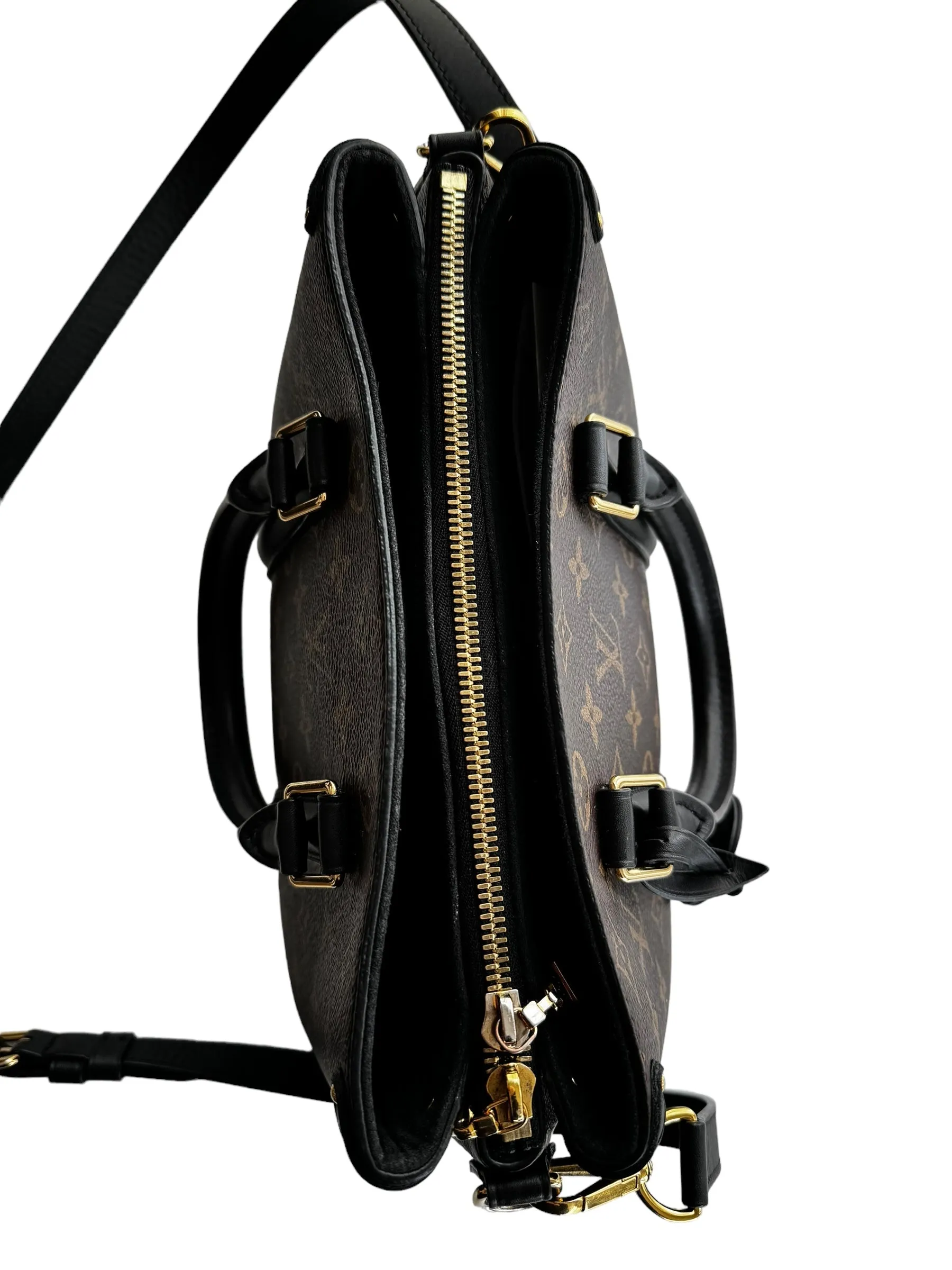 Louis Vuitton Monogram Soufflot BB Tote Black
