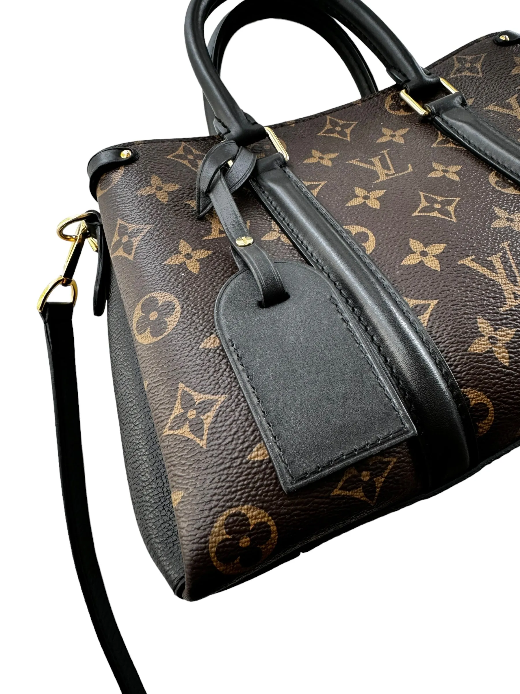 Louis Vuitton Monogram Soufflot BB Tote Black