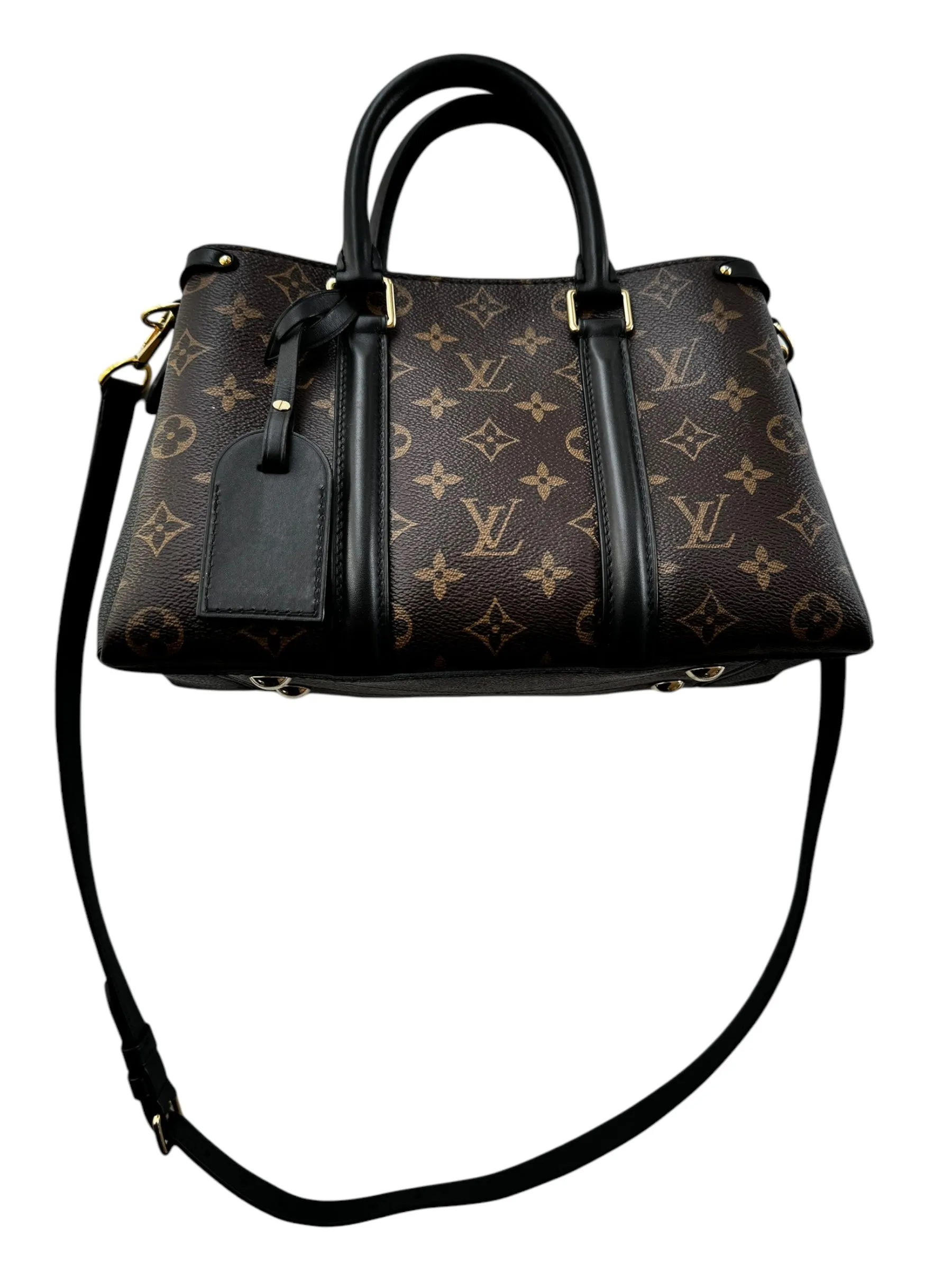 Louis Vuitton Monogram Soufflot BB Tote Black
