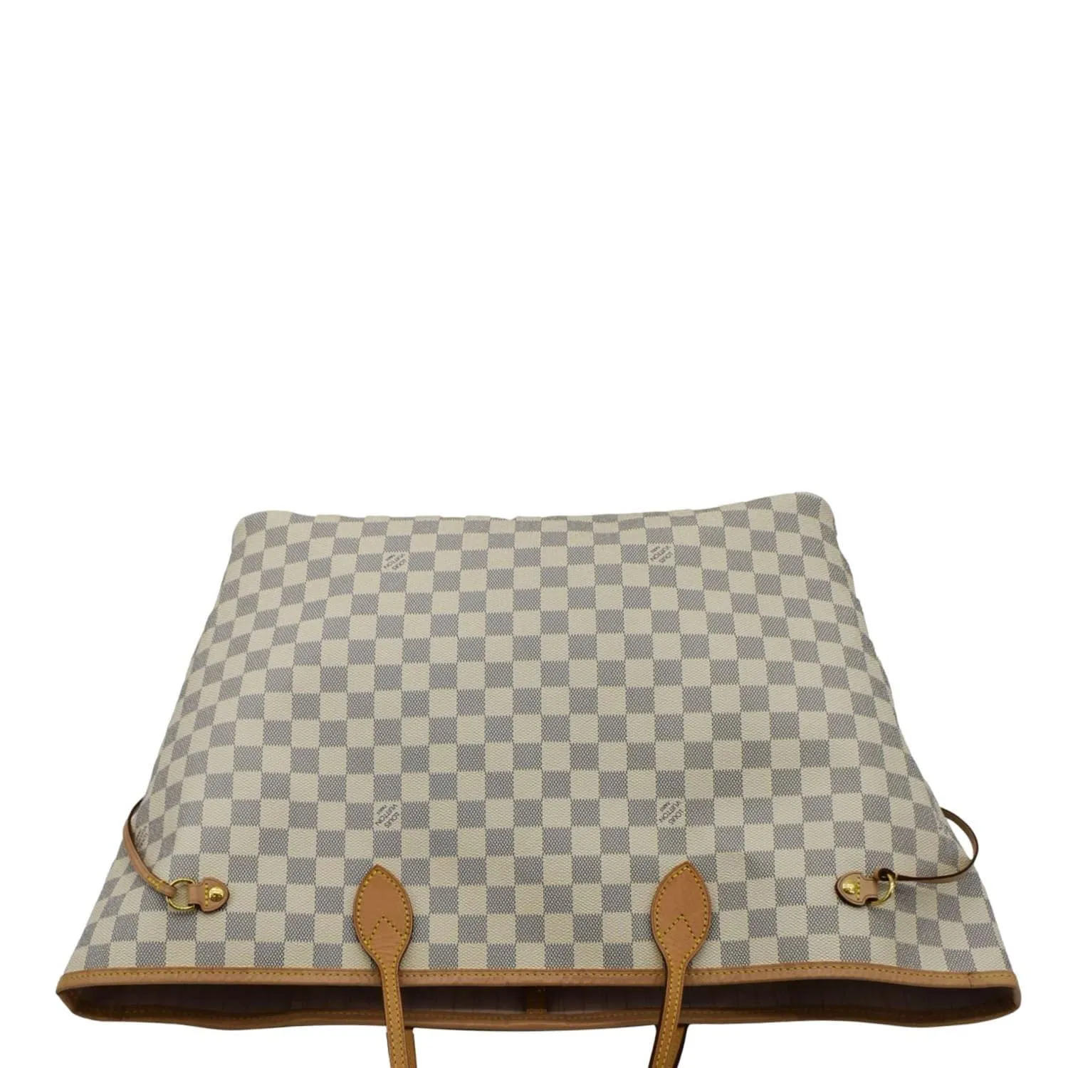 LOUIS VUITTON Neverfull GM Damier Azur Tote Shoulder Bag Rose Ballerine