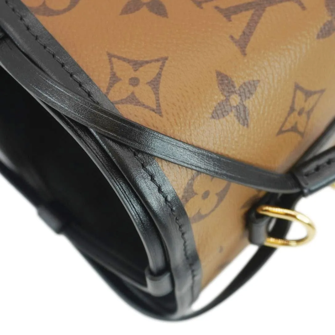 LOUIS VUITTON Noe Monogram Reverse Canvas Purse Brown