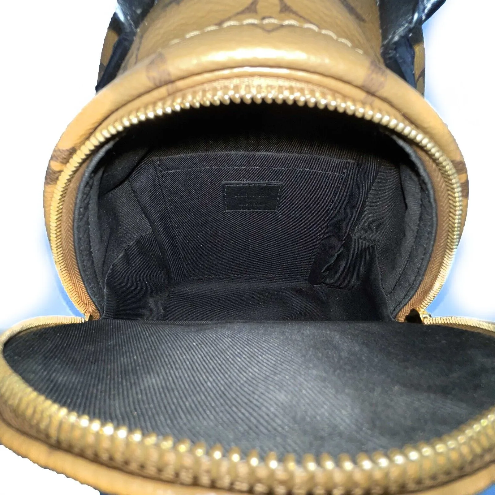 Louis Vuitton - Palm Springs Reverse Monogram Brown / Tan Mini Backpack