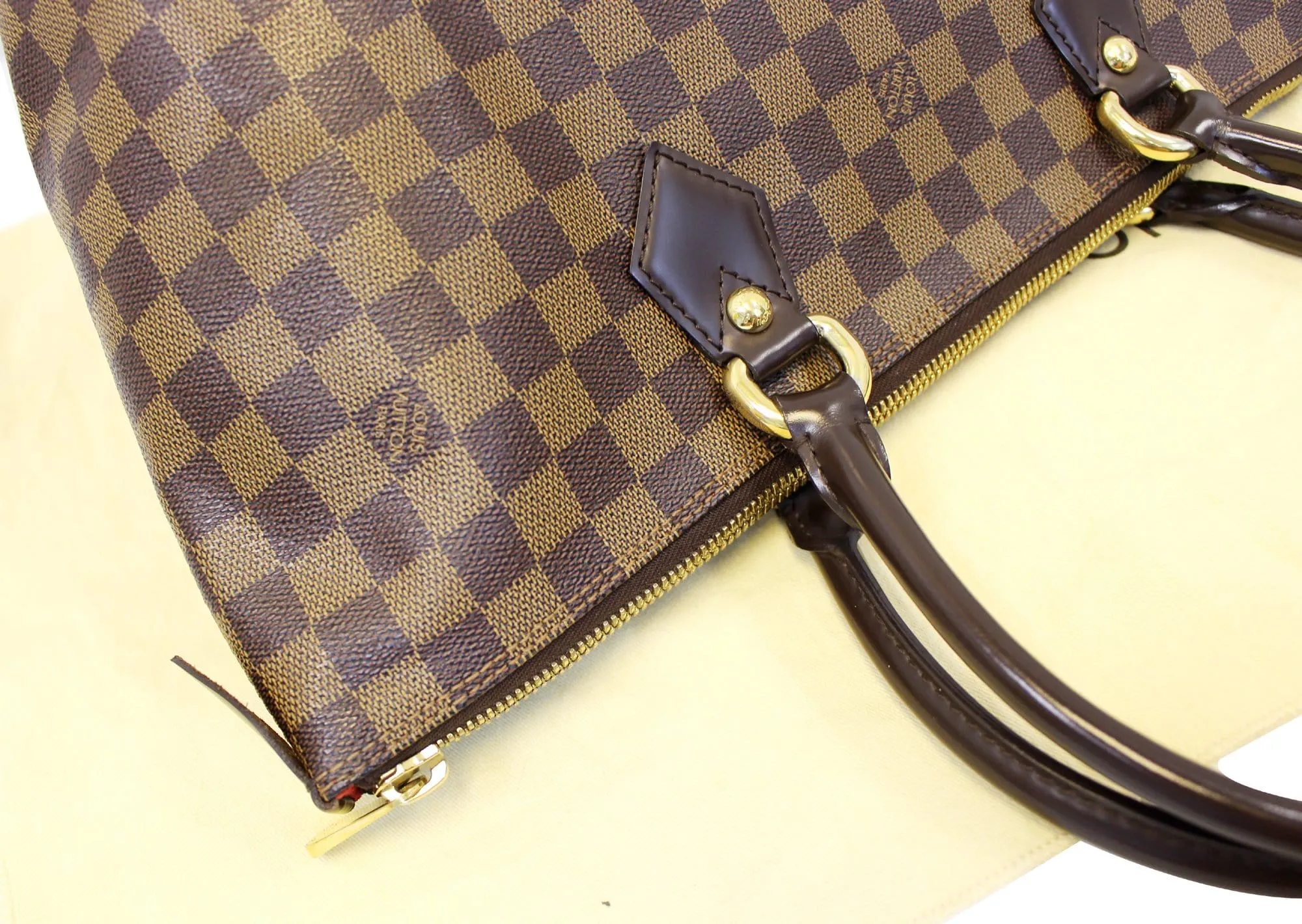 LOUIS VUITTON Saleya MM Damier Ebene Shoulder Bag