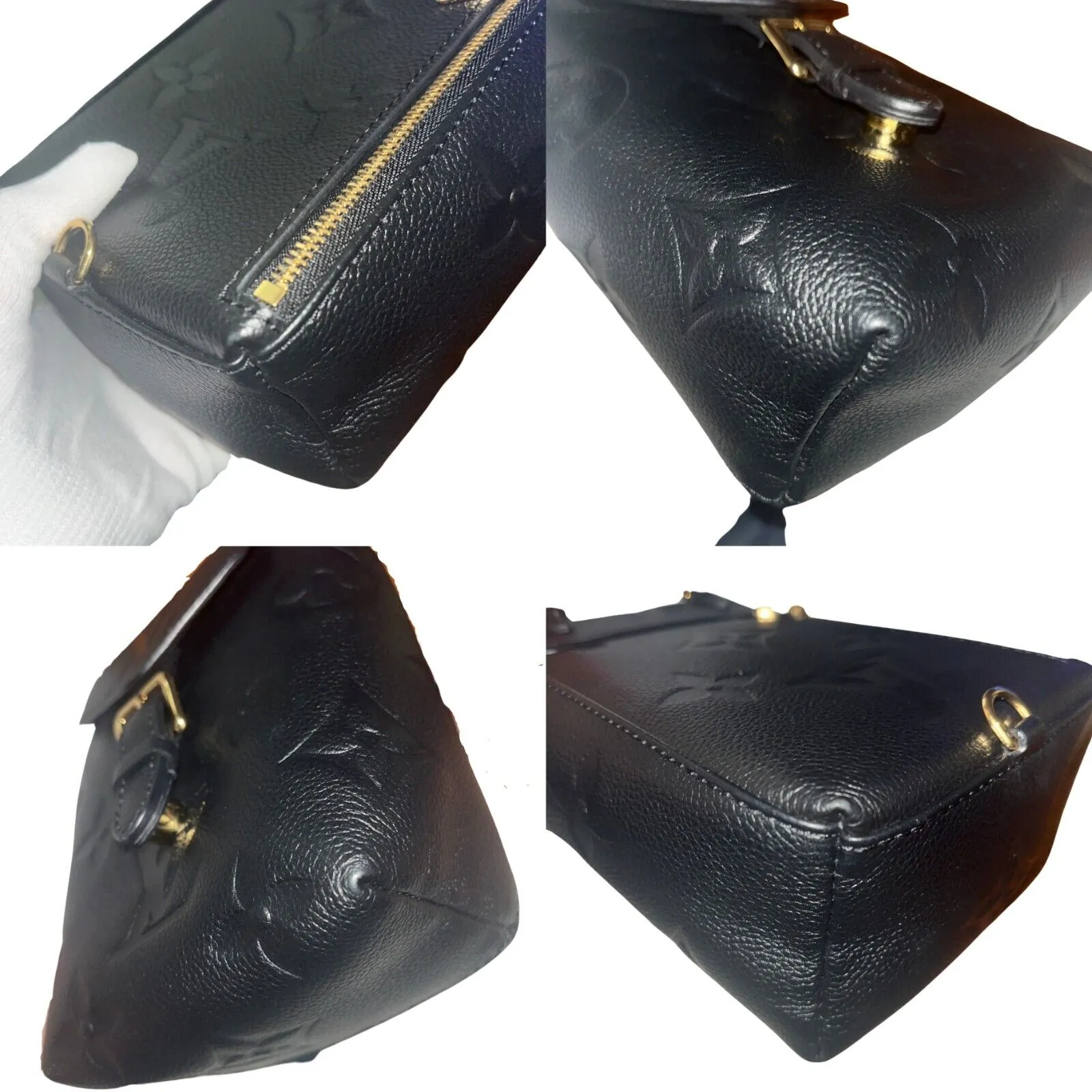 Louis Vuitton Tiny Backpack Monogram Empreinte Giant Leather Black