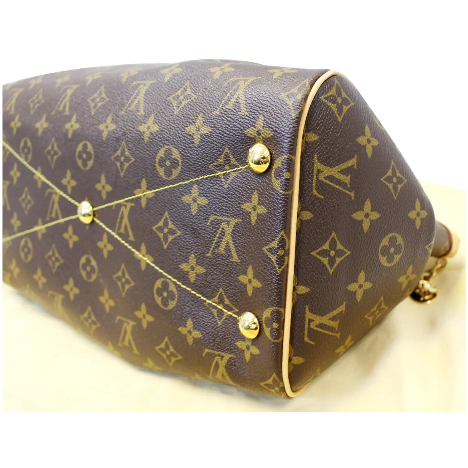 LOUIS VUITTON Tivoli GM Monogram Canvas Shoulder Bag Brown