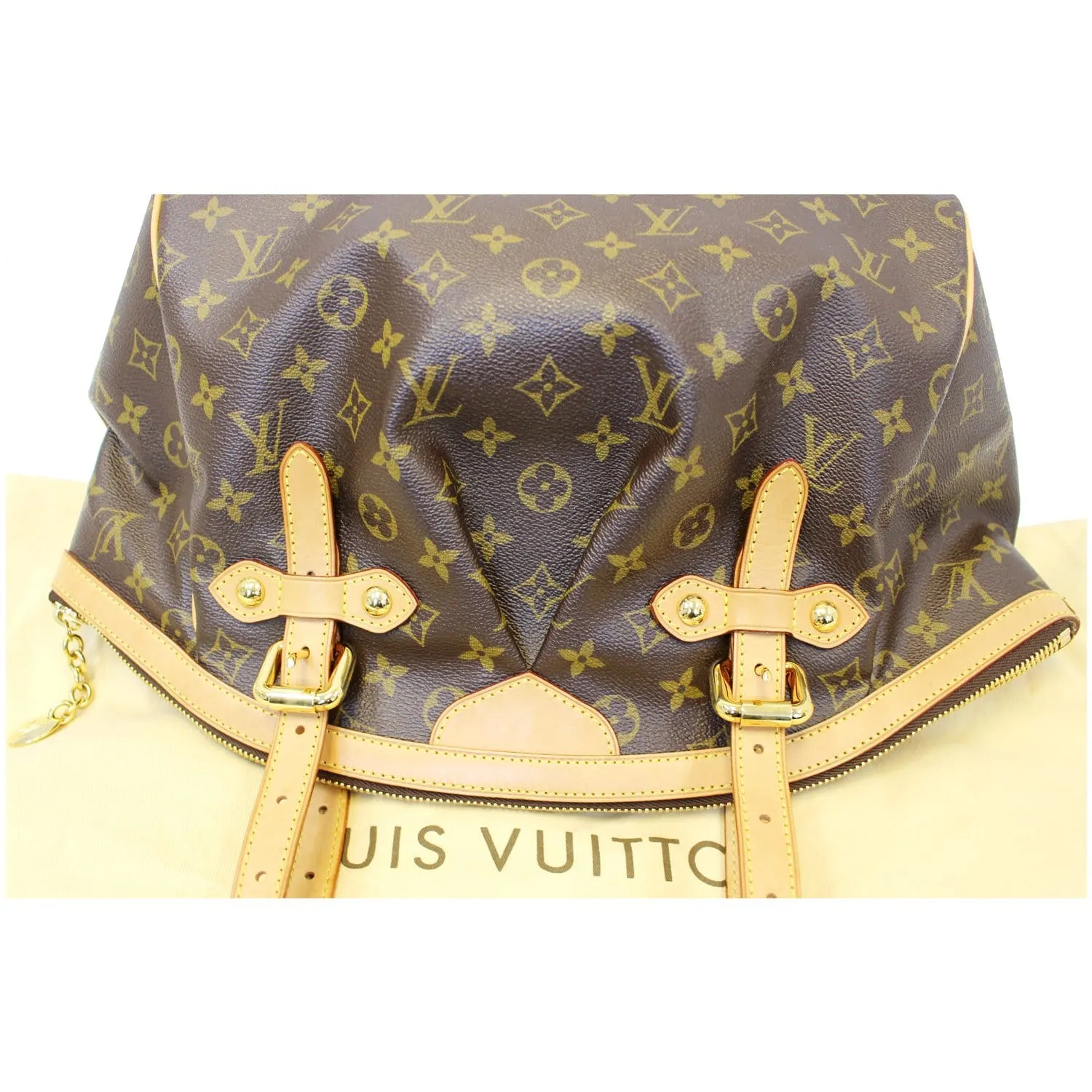 LOUIS VUITTON Tivoli GM Monogram Canvas Shoulder Bag Brown