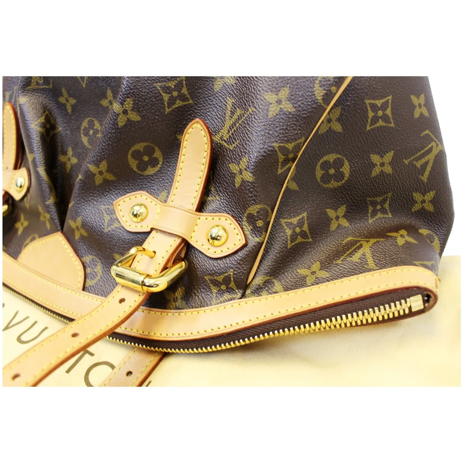 LOUIS VUITTON Tivoli GM Monogram Canvas Shoulder Bag Brown