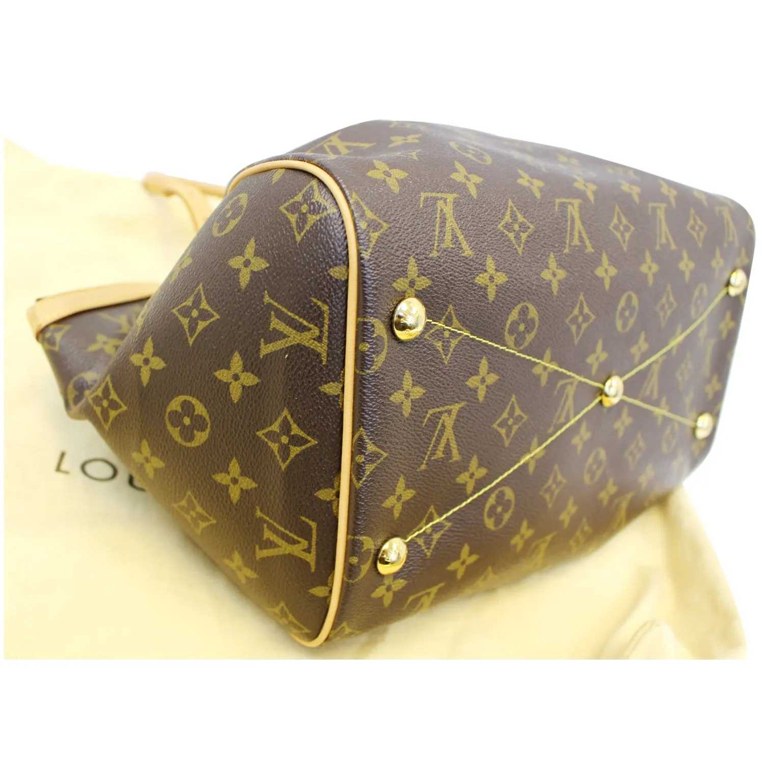 LOUIS VUITTON Tivoli GM Monogram Canvas Shoulder Bag Brown
