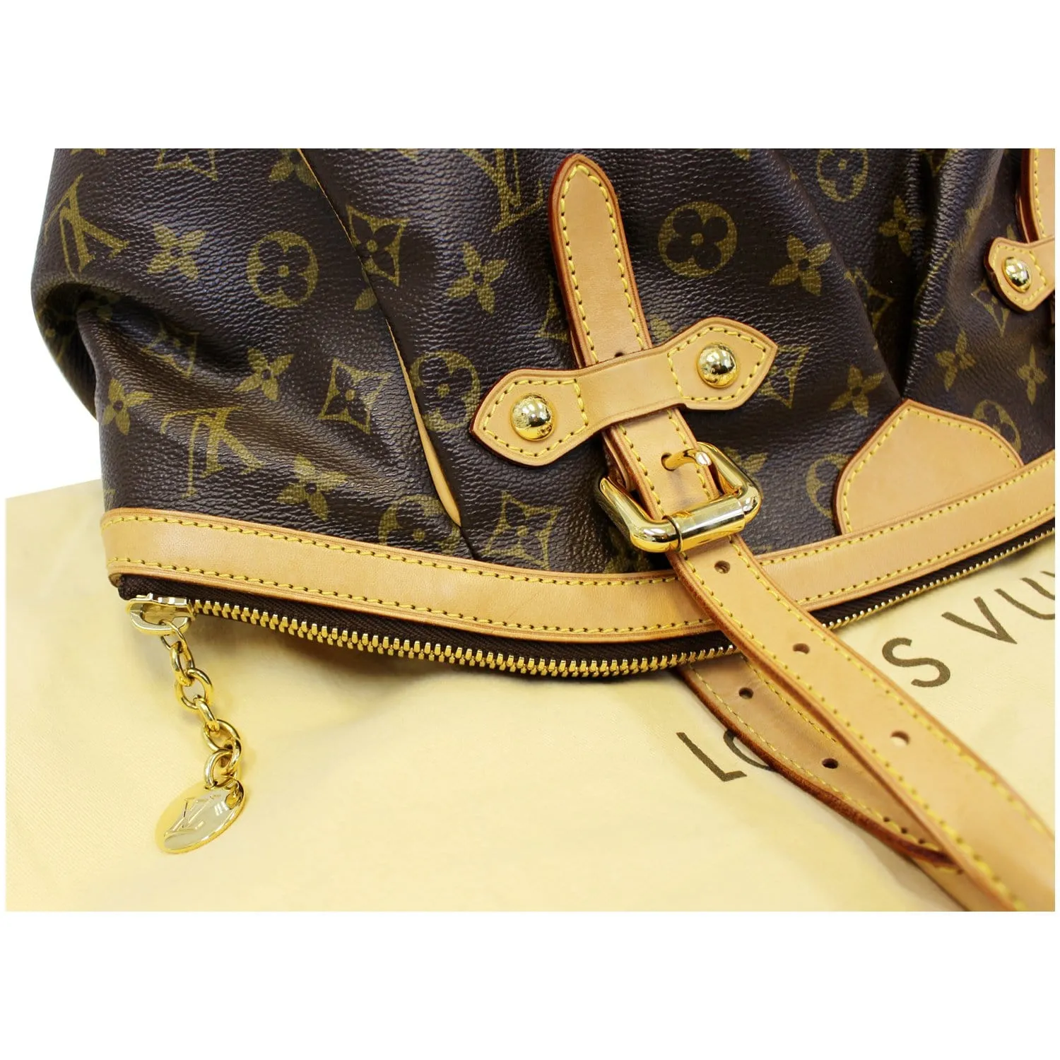 LOUIS VUITTON Tivoli GM Monogram Canvas Shoulder Bag Brown
