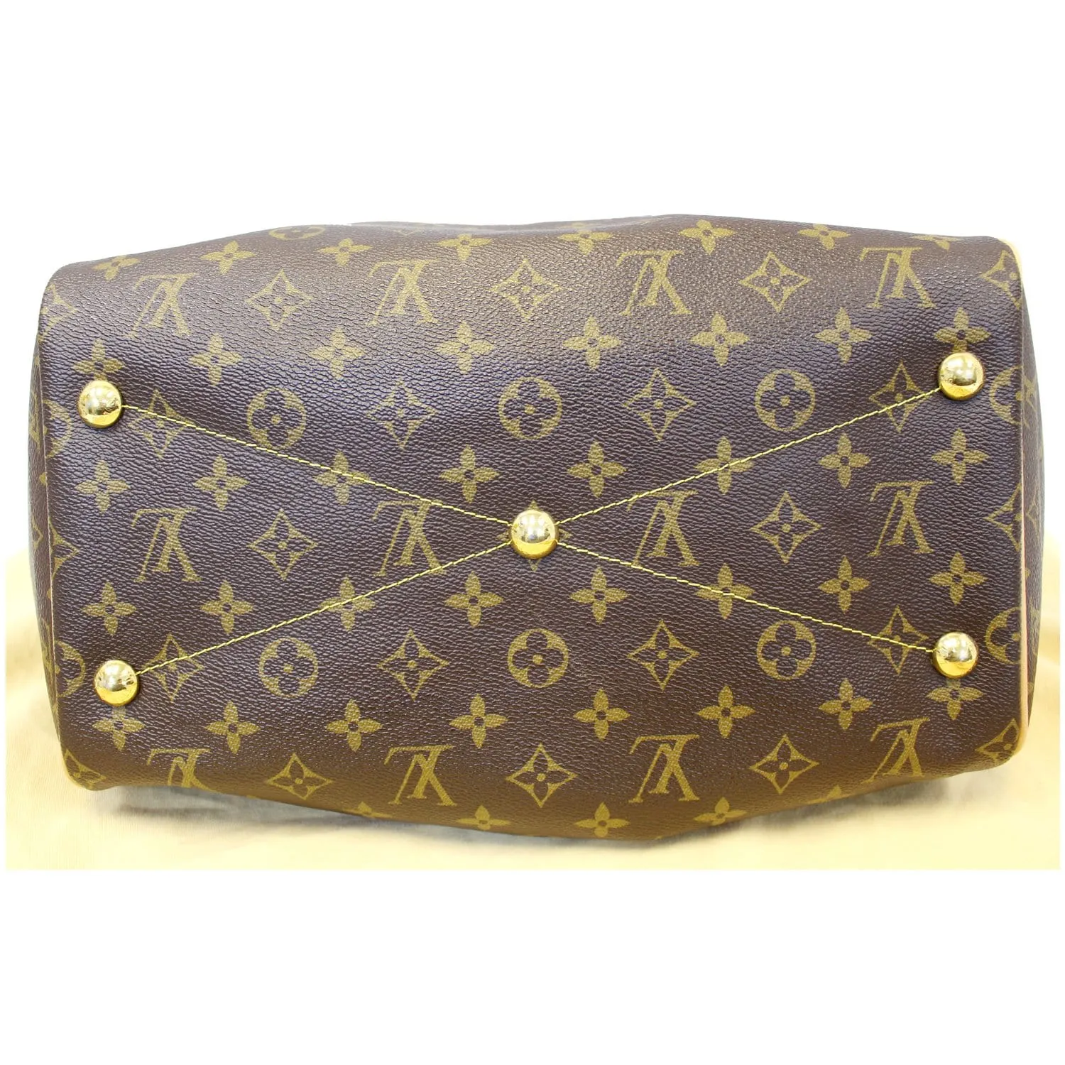 LOUIS VUITTON Tivoli GM Monogram Canvas Shoulder Bag Brown