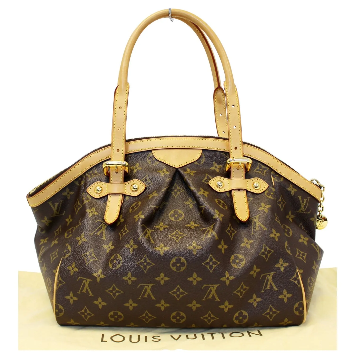 LOUIS VUITTON Tivoli GM Monogram Canvas Shoulder Bag Brown