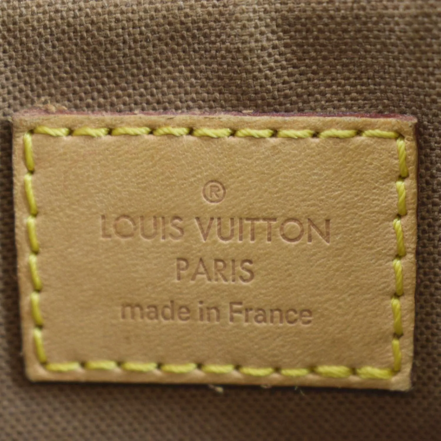 LOUIS VUITTON Tulum GM Monogram Canvas Crossbody Bag Brown