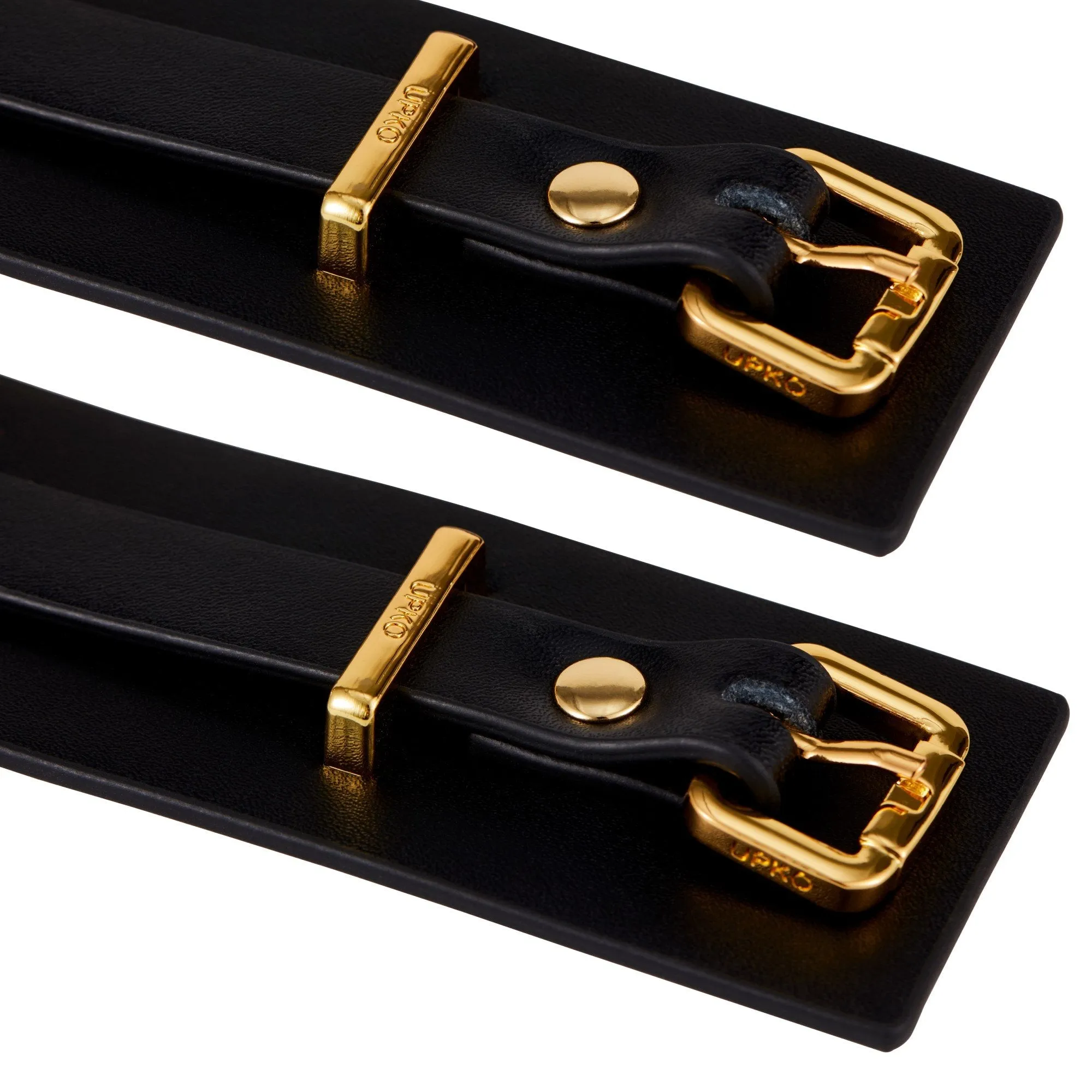 Luxury Italian Leather Spreader Bar, Handcuffs, and Ankle Cuffs Set by UPKO