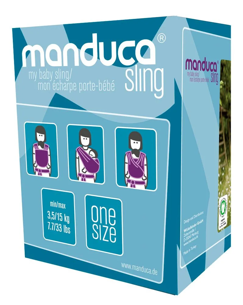Manduca Sling Organic Cotton Baby Wrap Little Stars Mint