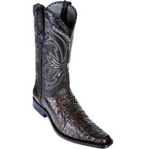 Men’s Los Altos Smooth Caiman Boots Versace Square Toe