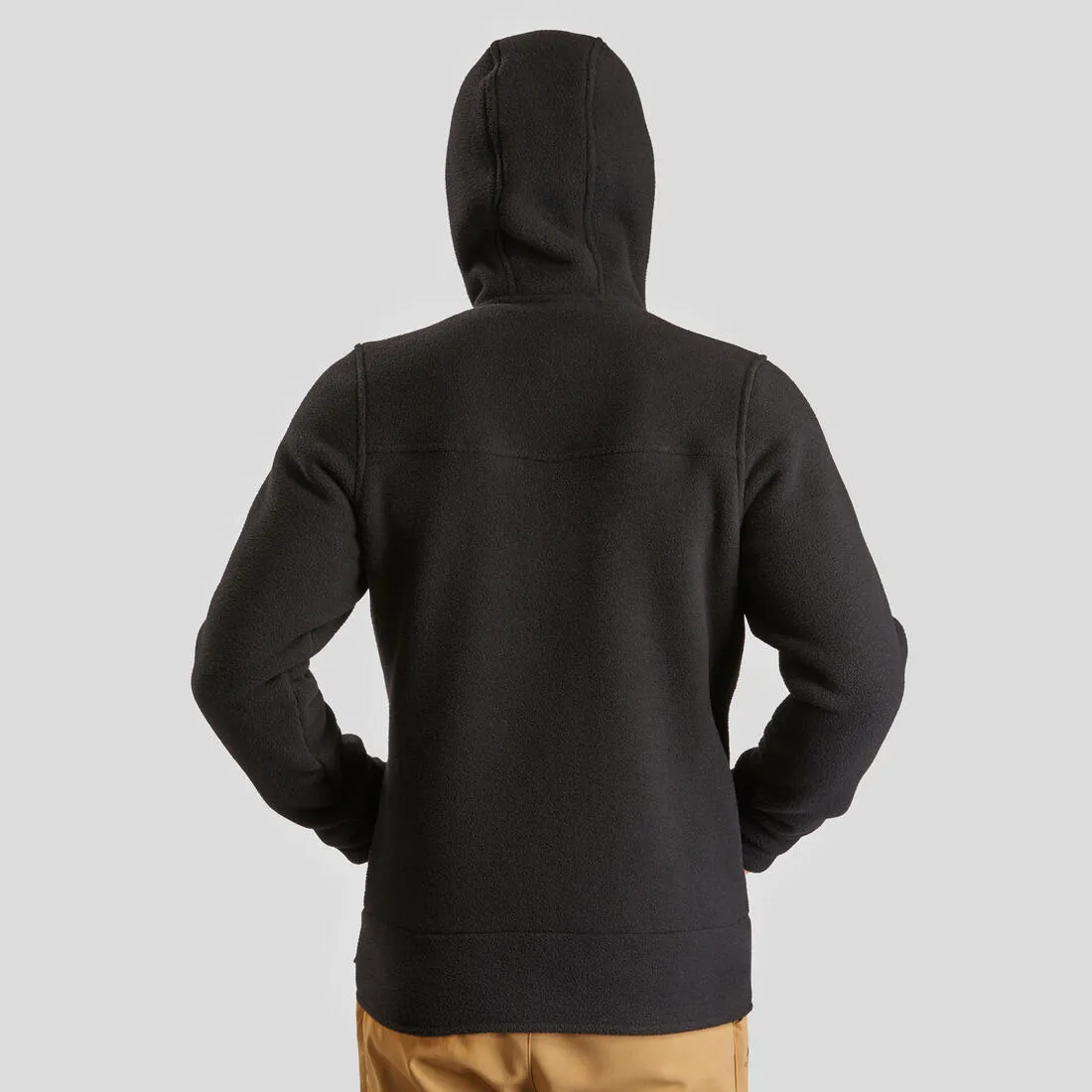 Men’s warm hiking fleece jacket, NH500 - Black