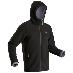 Men’s warm hiking fleece jacket, NH500 - Black