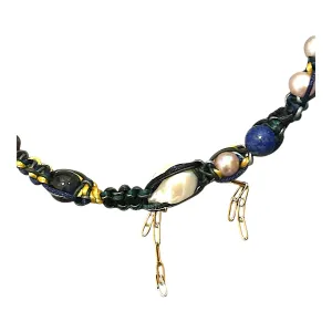 MIDNIGHT SKY BAROQUE PEARL ROCKER CHOKER