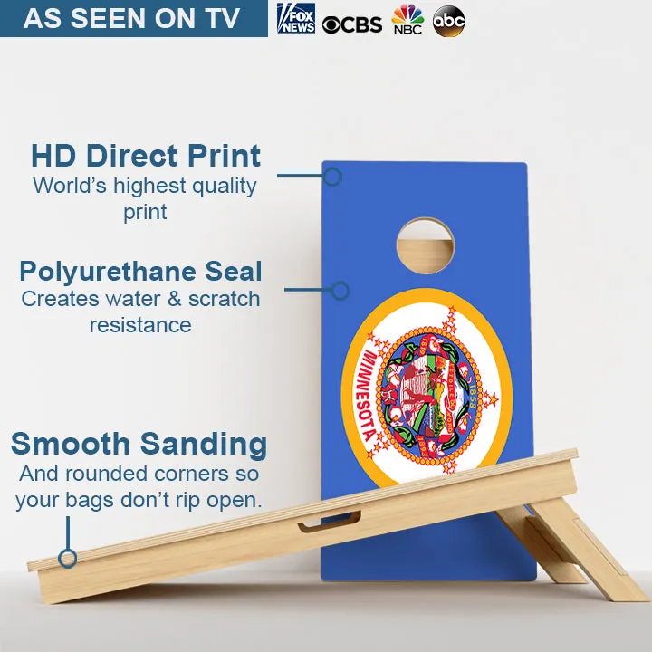 Minnesota Flag Professional Cornhole Boards