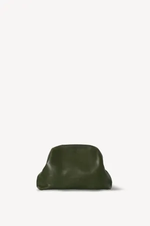 Mira Clutch in Leather - Moss