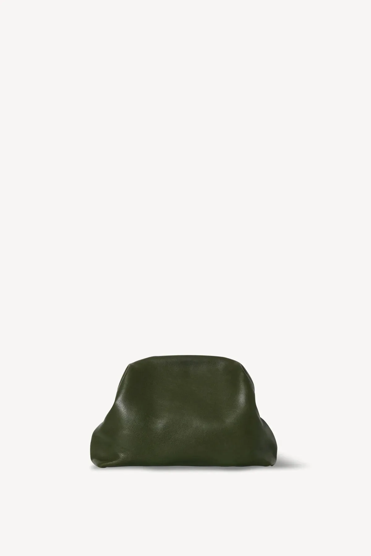Mira Clutch in Leather - Moss