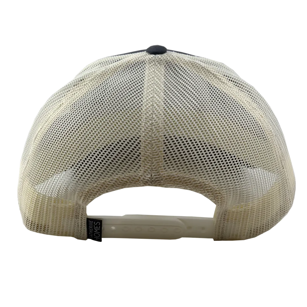 Moab, Utah | Baseball Style Trucker Hat | Grey and Natural