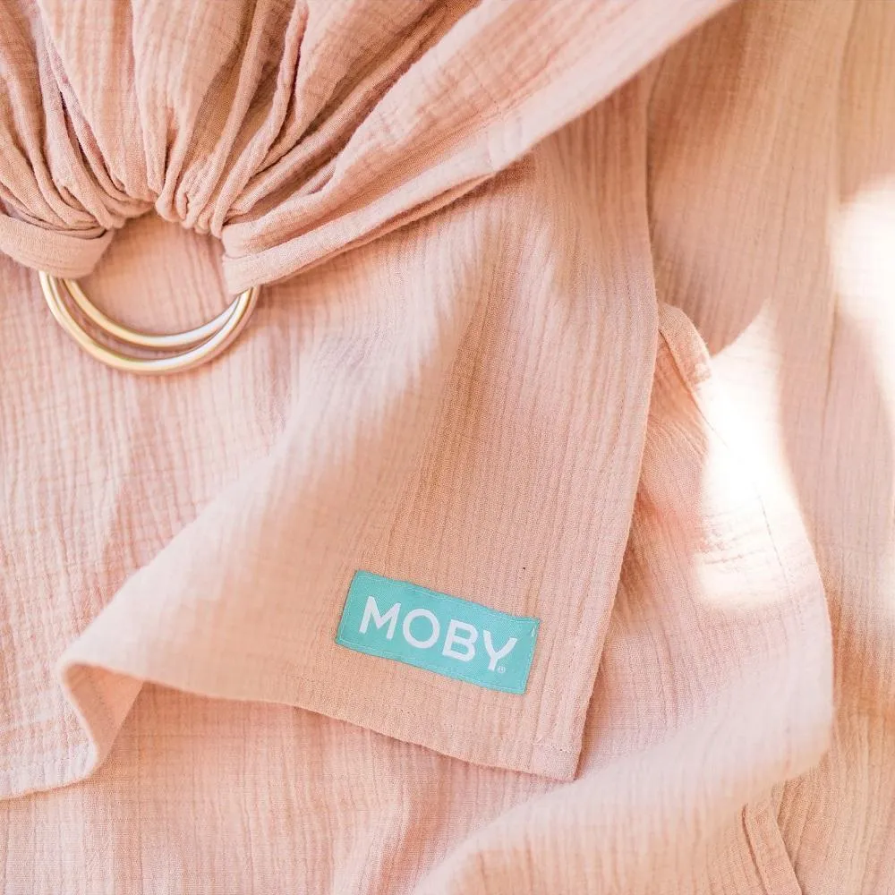 MOBY Ring Sling Double Gauze (Rose)