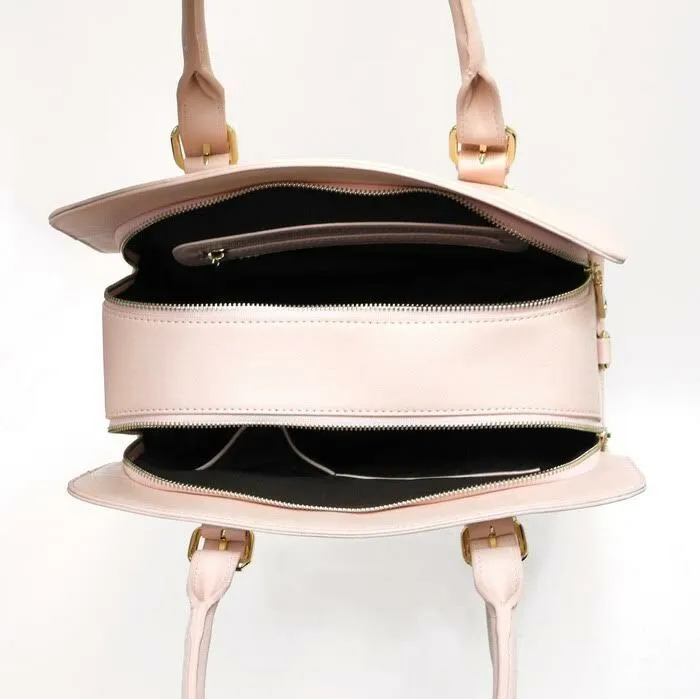 monogrammed LOEM black signature shoulder Bag tote handbag zipper pockets design