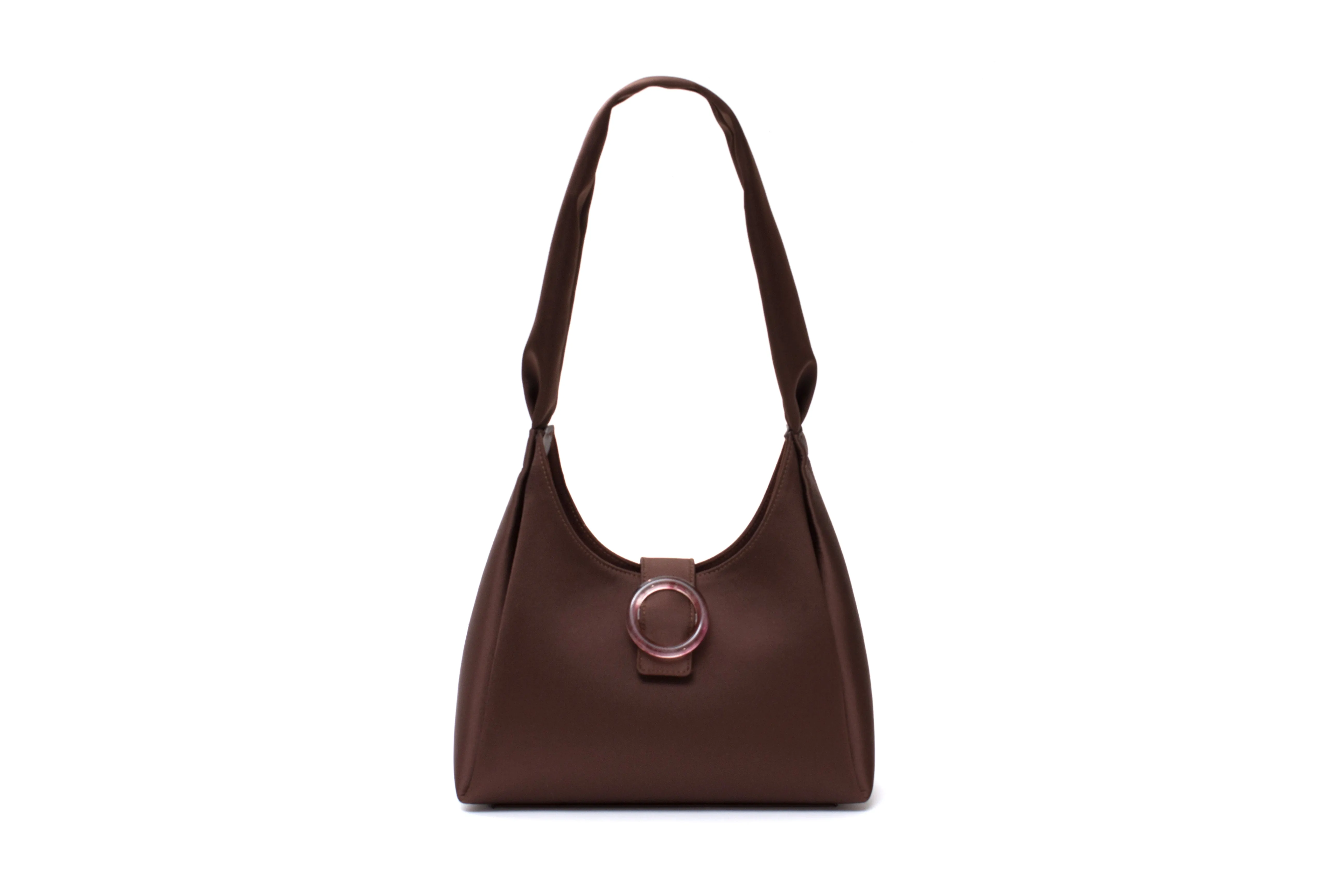 Nº53 Plis Tote - Chocolate Satin