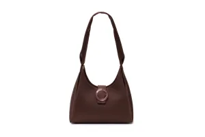 Nº53 Plis Tote - Chocolate Satin