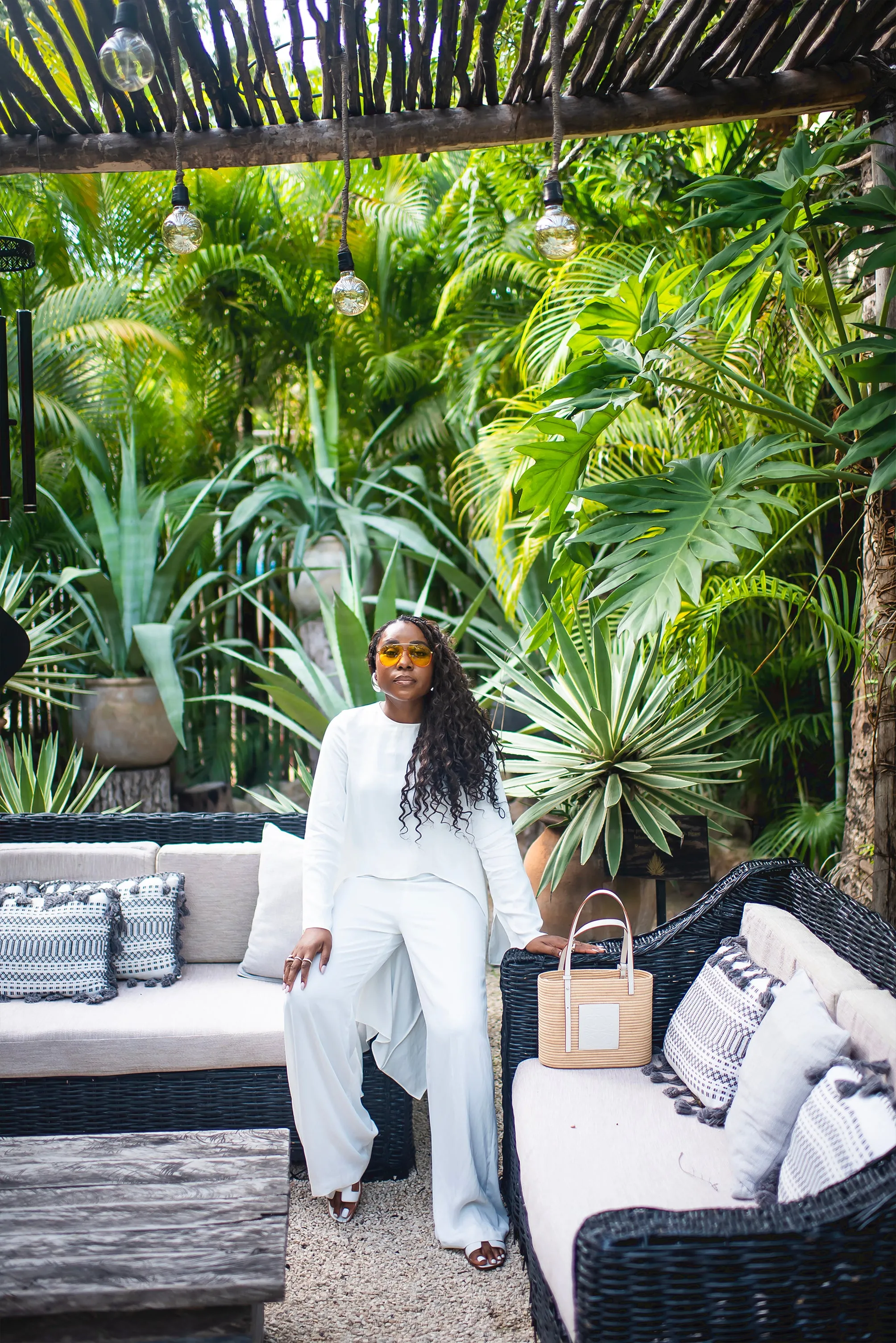 Palm Paradise Shoe Bag by Titilola Sogunro