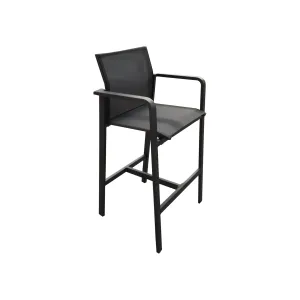 Park Outdoor Bar Chair - Charcoal