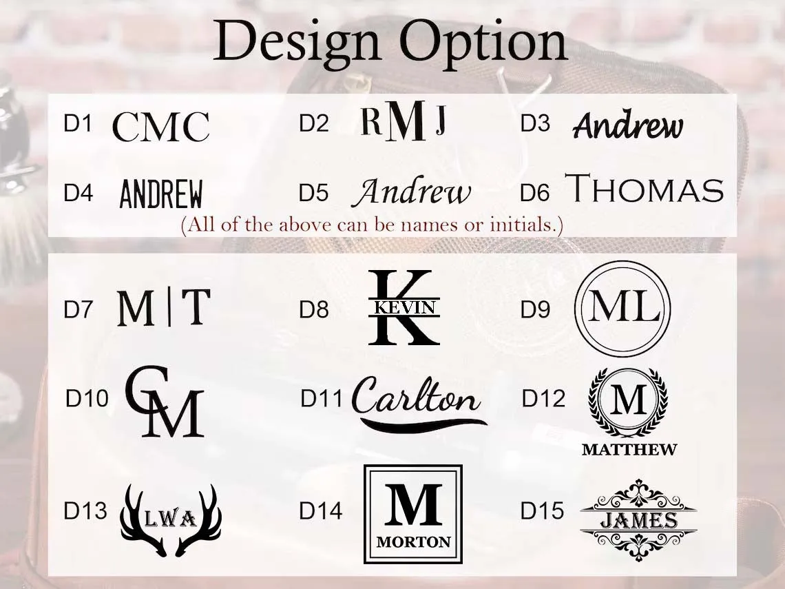 Personalized Toiletry Bag Groomsman Gift for Him Engraved Dopp Bag Leather Dopp Kit Boyfriend Gift for Men for Dad Christmas Gift for Him