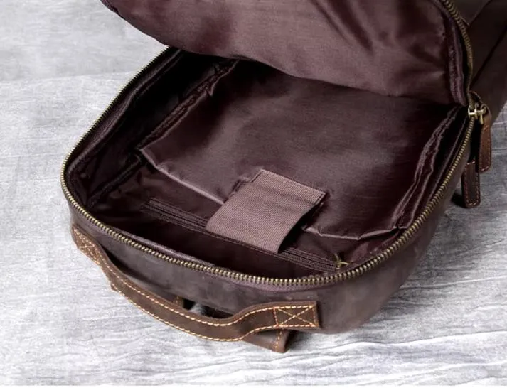 Premium Cowhide Leather Backpack - with Upgraded Design