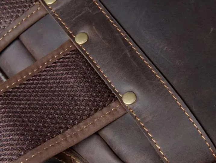 Premium Cowhide Leather Backpack - with Upgraded Design