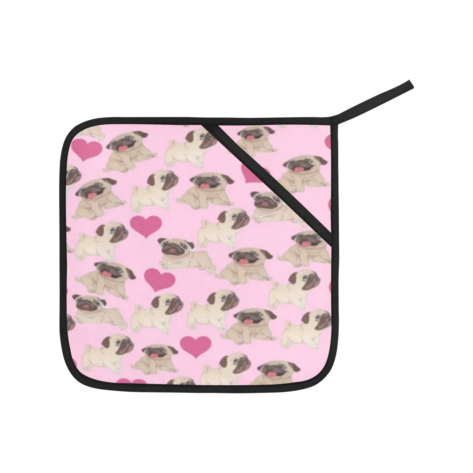 Pug Oven Mitts & Pot Holders (4 Piece Set)