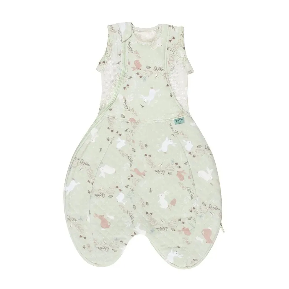 Purflo Swaddle To Sleep Bag 2.5 TOG 0-4 Month - Storybook Sage
