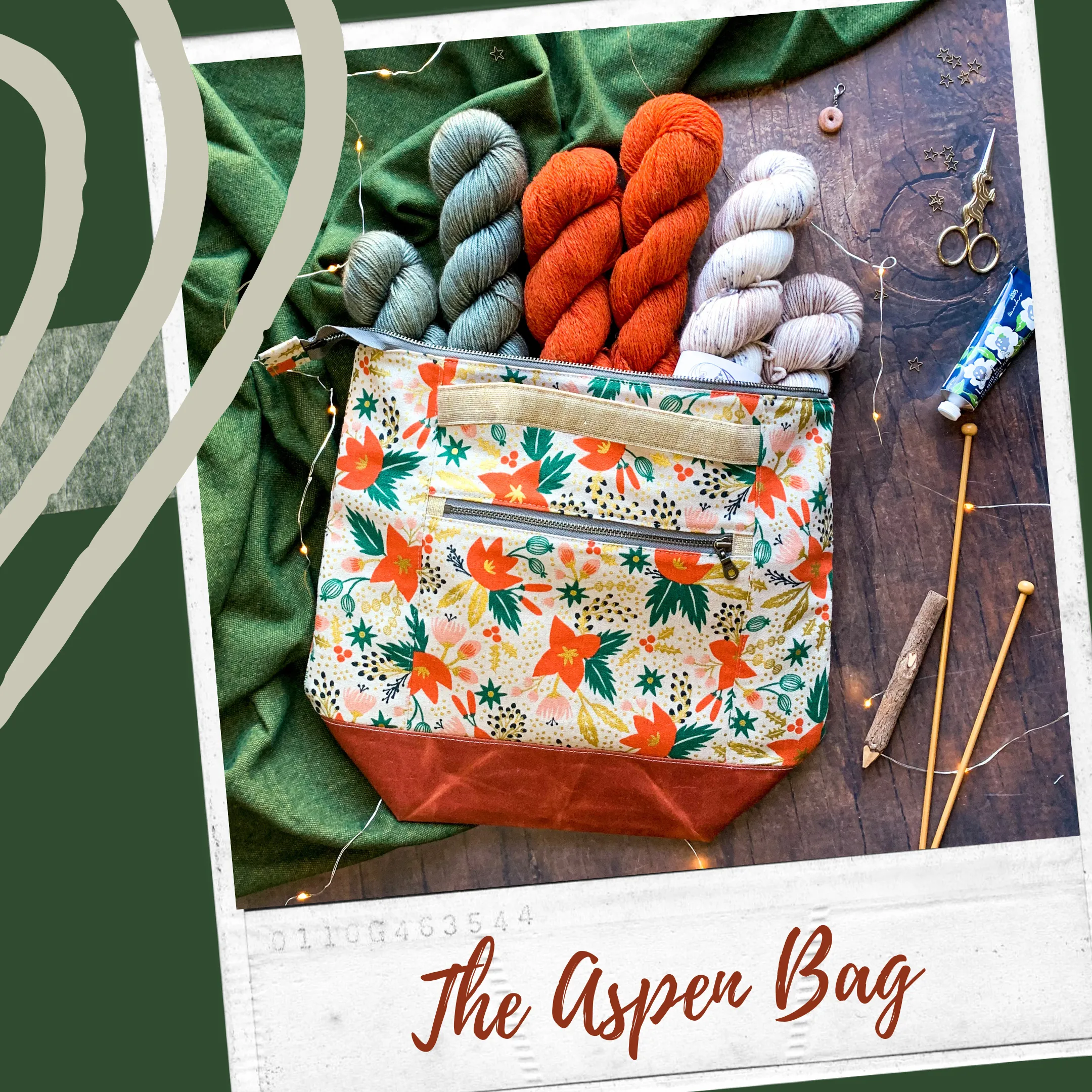 "Nutcracker*- Ready to Ship- Zippered Knitting Project Bag