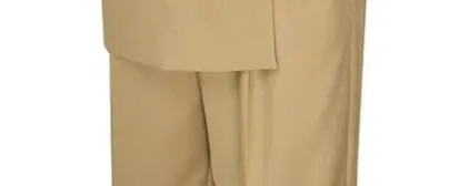 Ramses Collection - Beige Regular Fit Double Breasted 2 Piece Suit with Flexible Elastic Waistband