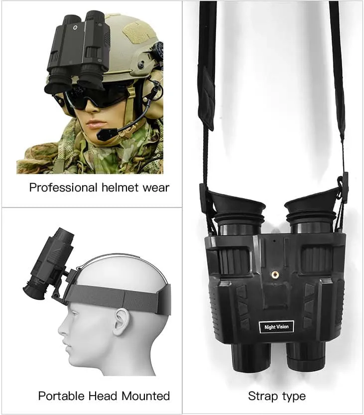RECON GS2  Military Goggles Type Night Vision Binoculars HD Helmet Mountable Digital Infrared Night Vision