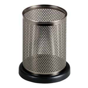 Rolodex Distinctions Gun Metal Mesh Pencil Holder