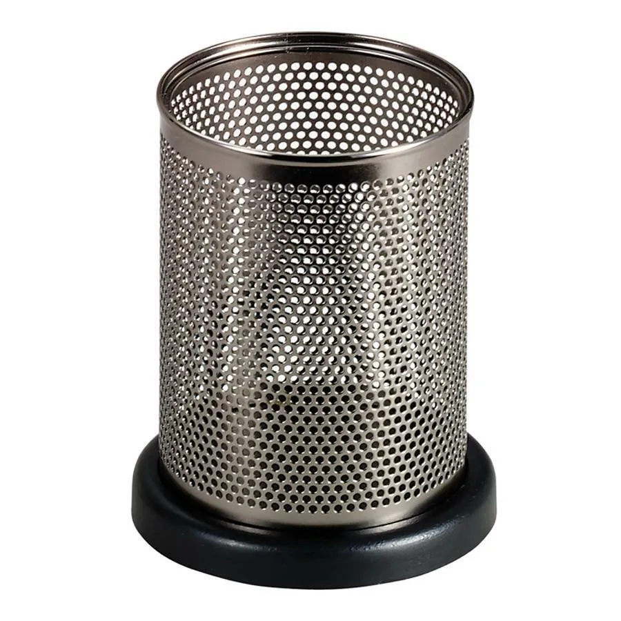 Rolodex Distinctions Gun Metal Mesh Pencil Holder