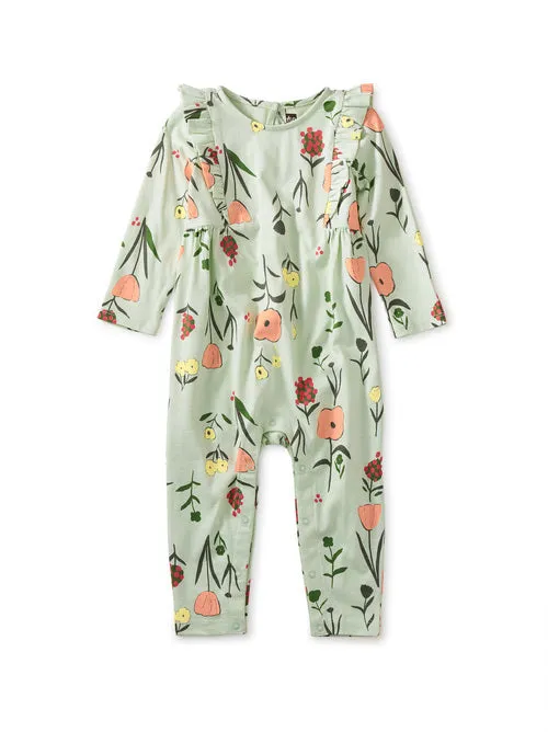 RUFFLE SLEEVER BABY ROMPER - FREYJA FLORAL