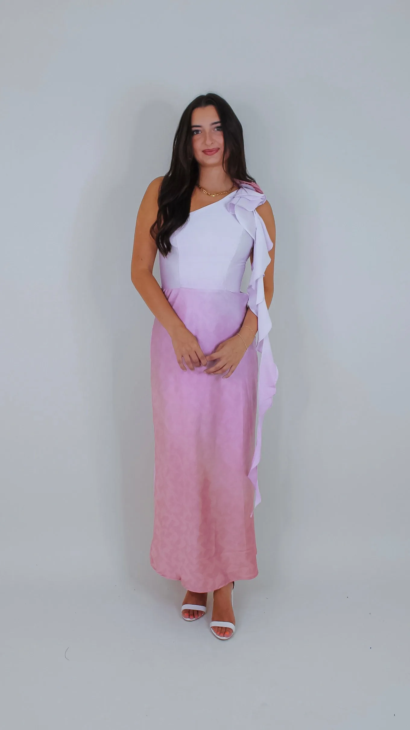 Sabrina Pink One Shoulder Dress
