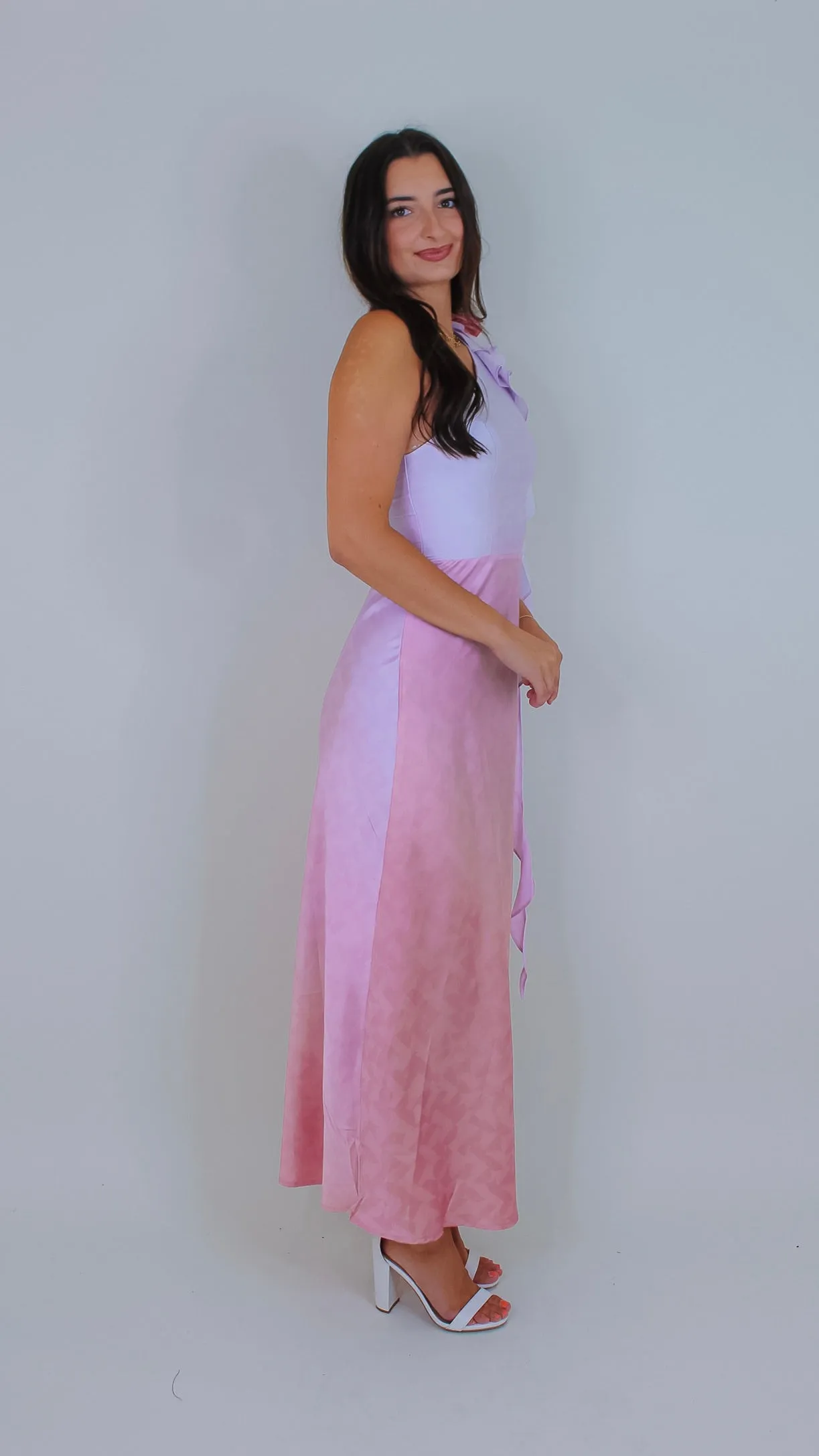 Sabrina Pink One Shoulder Dress