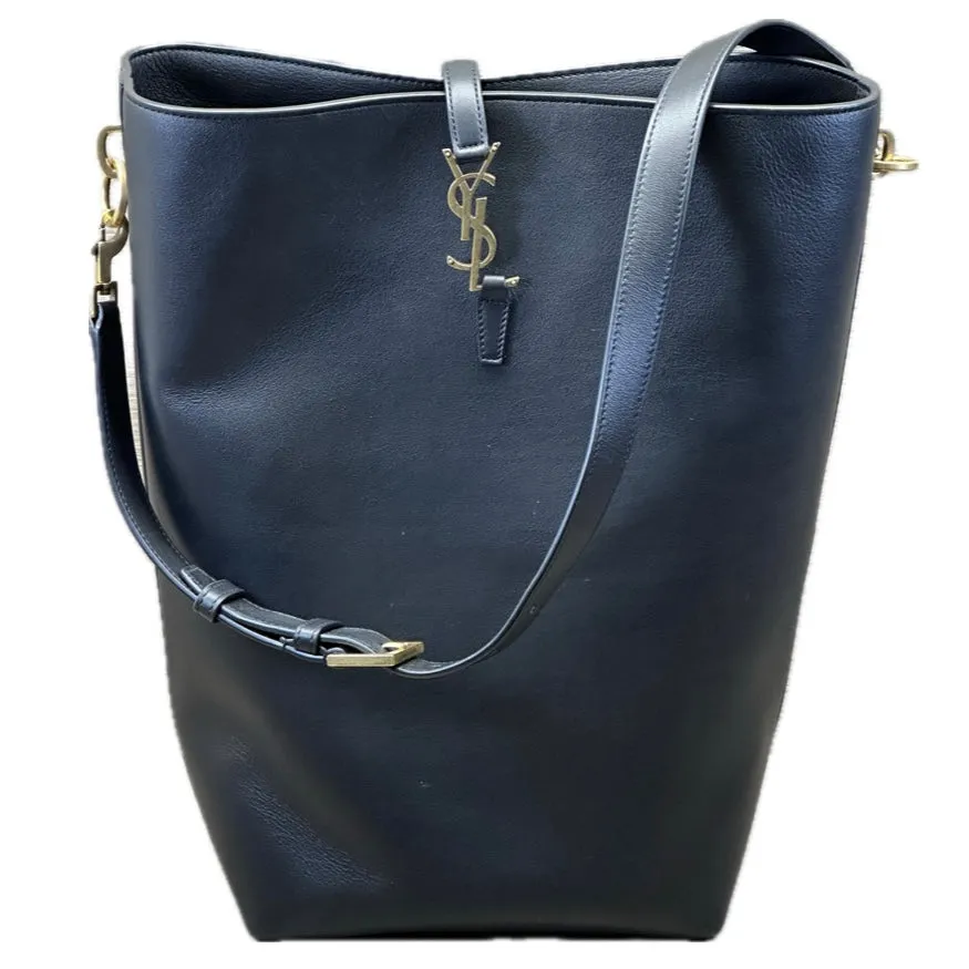 Saint Lauren Le 37 Long Bag, Grained Leather - Black