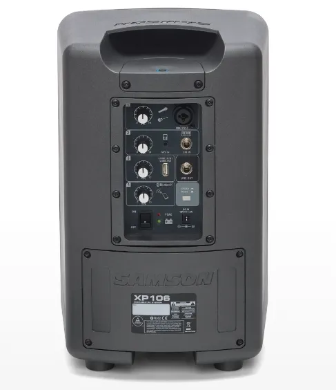 Samson Expedition XP106 Rechargeable Portable PA w/ Handheld Mic & Bluetooth