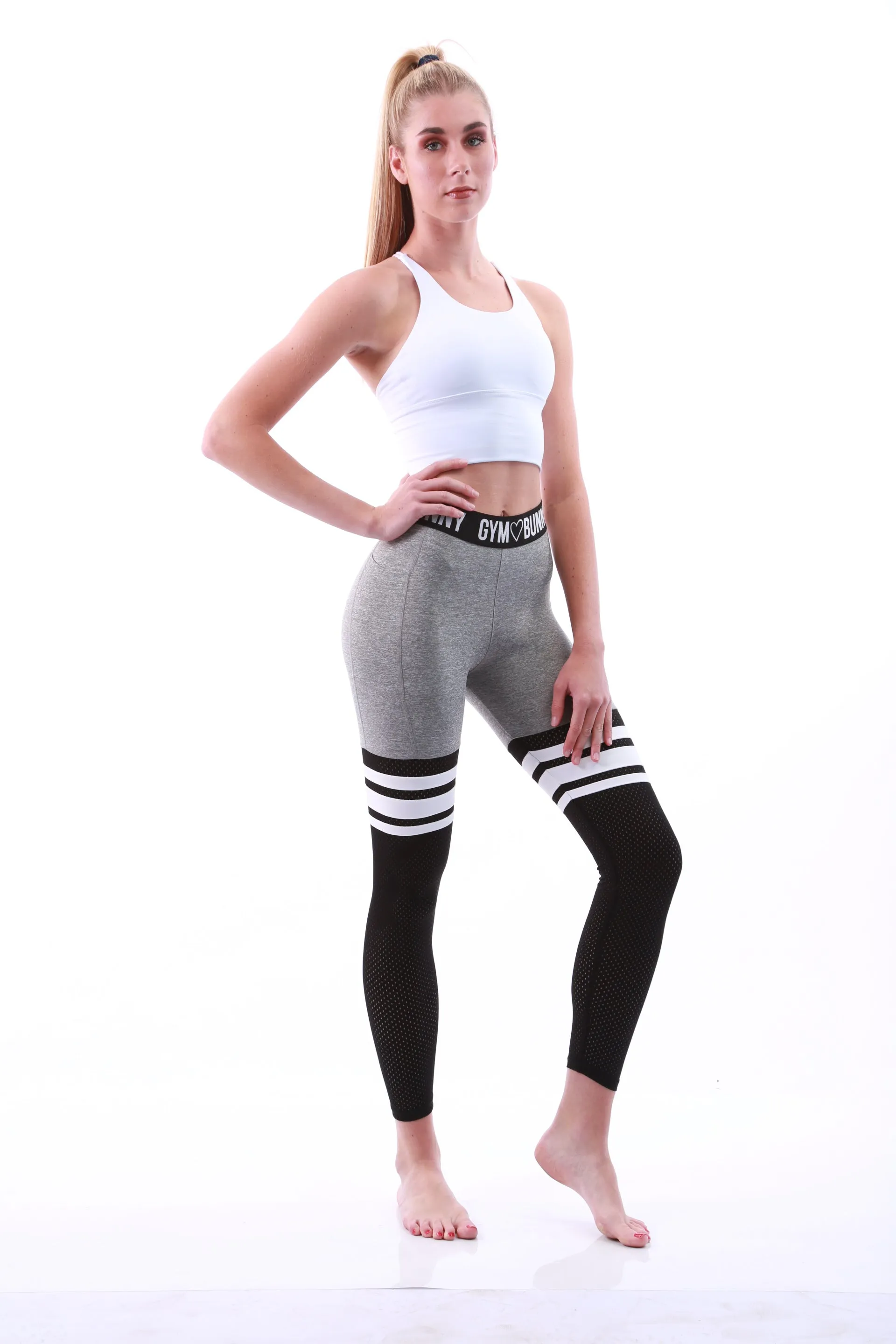 Shapewear Gym Bunny Thigh High leggings - Grey