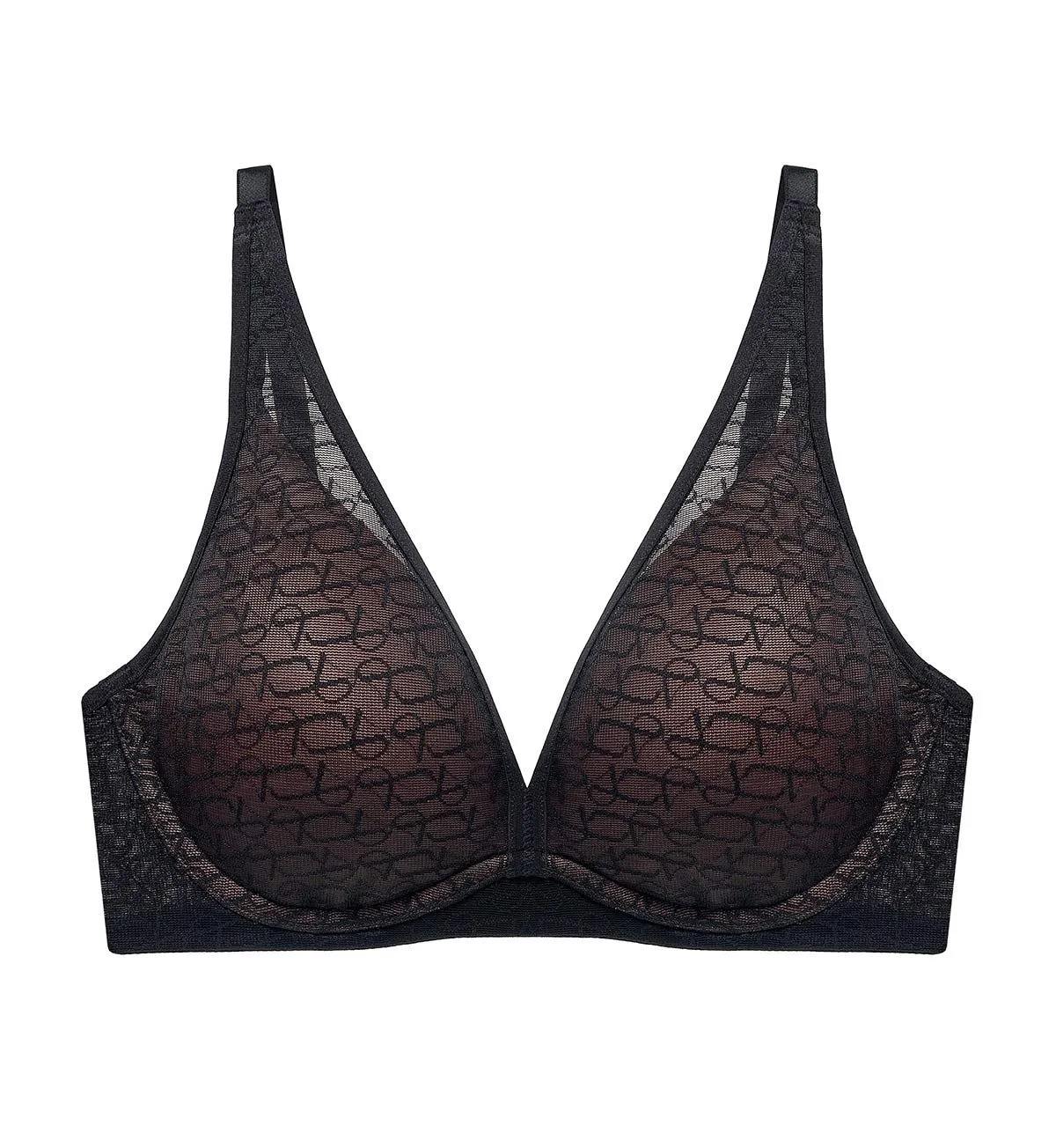 SIGNATURE SHEER NON WIRED PUSH UP DEEP V BRA