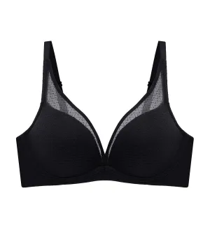 Simply Everyday Chic Non-Wired Push Up Deep V Bra